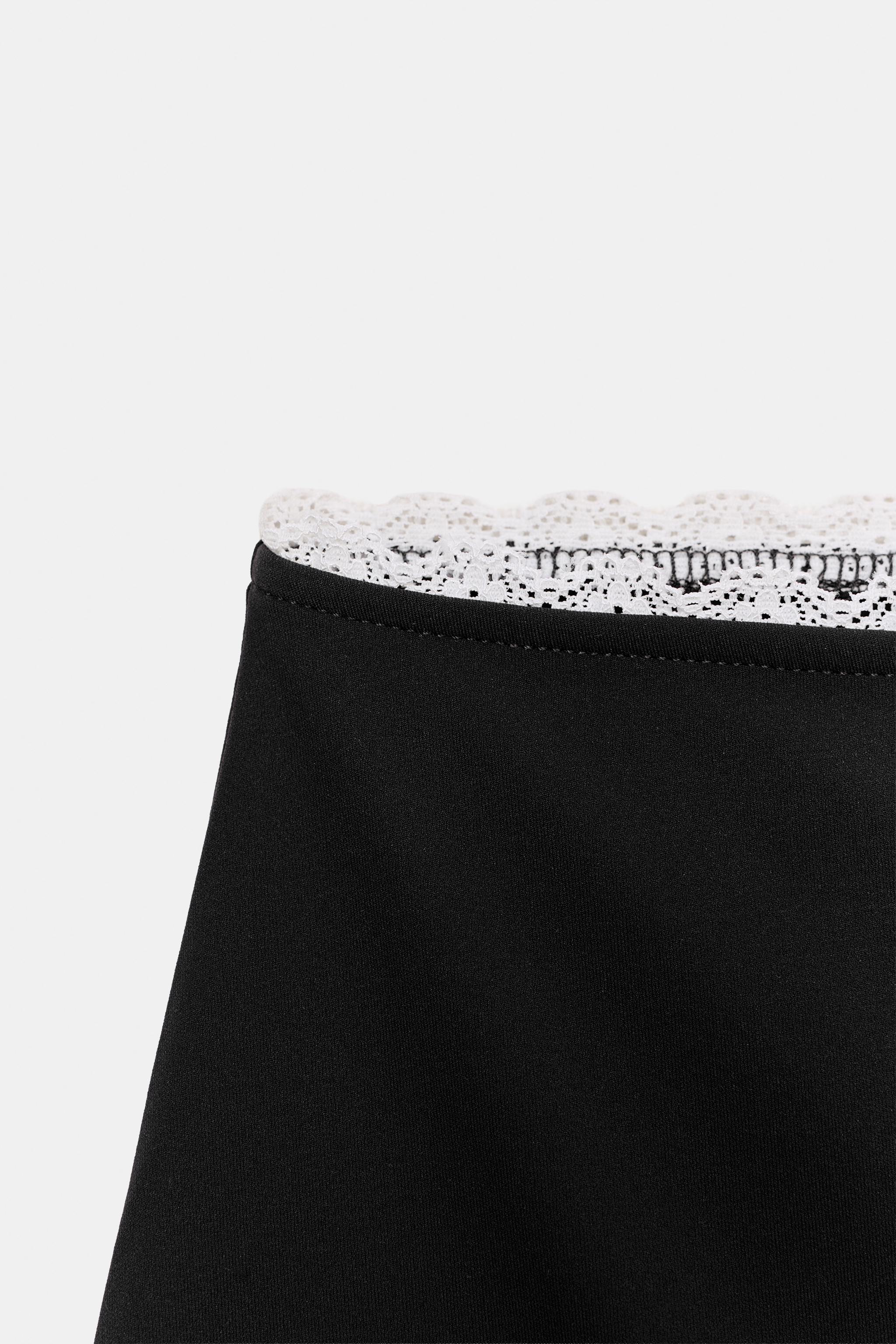 COMBINATION LACE MINI SKIRT